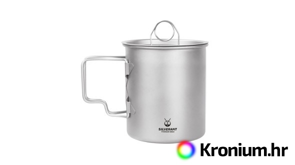 Titanska šalica 500 ml s poklopcem