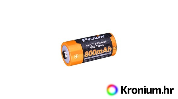 Fenix RCR123A 800 mAh USB-C Li-ion