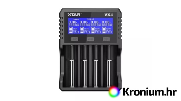 Četverokanalni USB punjač VX4 (Li-ion i NiMH)