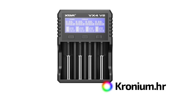 Četverokanalni USB punjač VX4 V2 (Li-ion i NiMH)