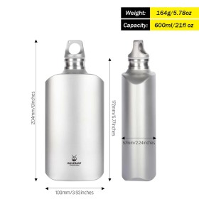 Titanium boca 600 ml slim
