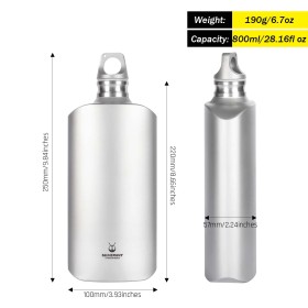 Titanium boca 800 ml slim