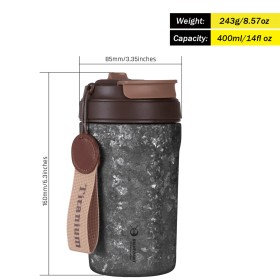 Titanska termo šalica SilverAnt 400 ml