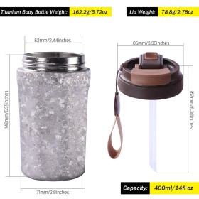 Titanska termo šalica SilverAnt 400 ml