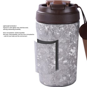 Titanska termo šalica SilverAnt 400 ml