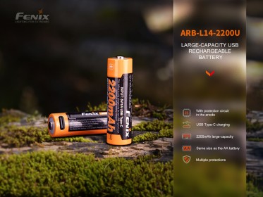 Punjiva USB AA baterija Fenix ARB-L14-2200U