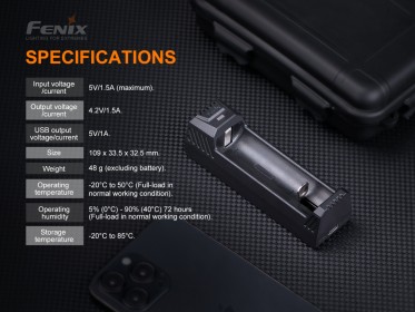 USB punjač Fenix ARE-X1 V2.0 (Li-ion)