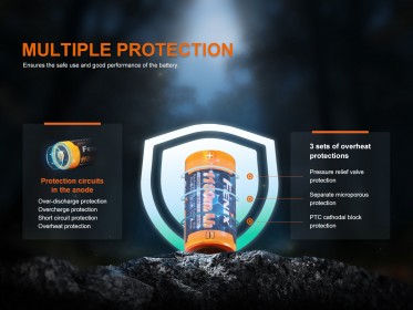 Baterija Fenix RCR123A 1150 mAh