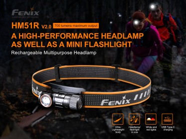 Fenix HM51R Ruby V2.0 naglavna svjetiljka