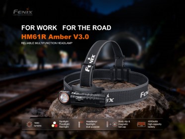 Fenix HM61R Amber V3.0 naglavna svjetiljka