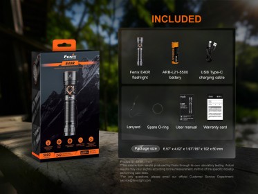 LED svjetiljka na punjenje Fenix E40R