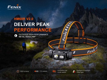 Punjiva naglavna svjetiljka Fenix HM60R V2.0