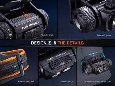 Punjiva naglavna svjetiljka Fenix HM60R V2.0