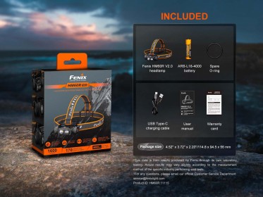 Punjiva naglavna svjetiljka Fenix HM60R V2.0