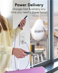 Mrežni GaN adapter USB-C + USB-A (30W)