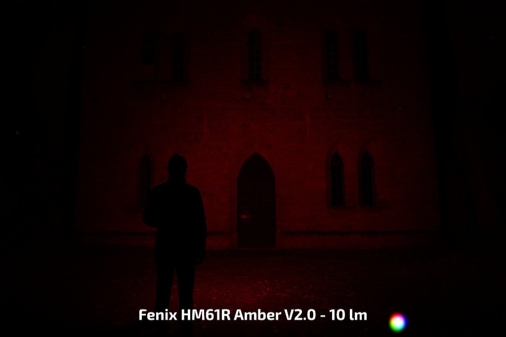 Fenix HM61R Amber V2.0 - crvena 10 lumena