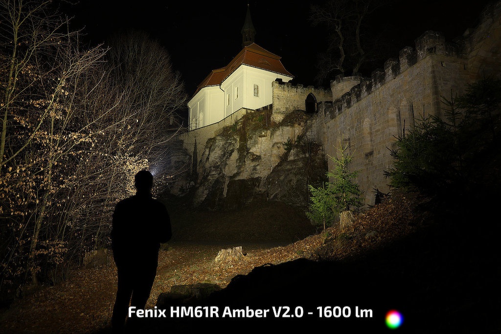 Fenix HM61R Amber V2.0 - 1600 lumena