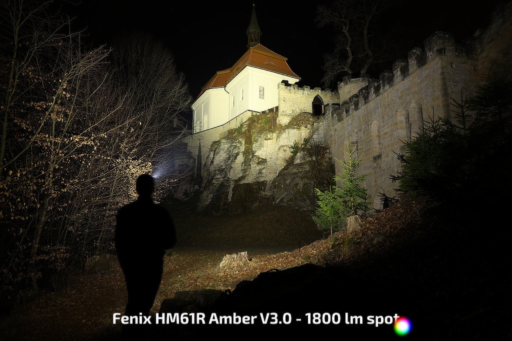 Fenix HM61R Amber V3.0 - 1800 lumena