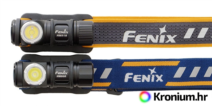 Srovnání popruhů čelovek Fenix HM51R a Fenix HM50R