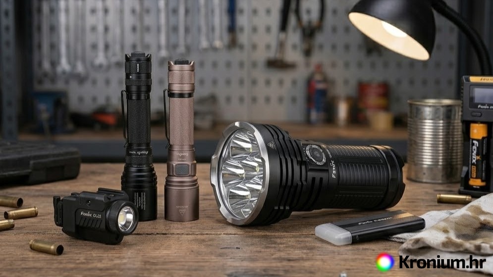 Presjek kroz serije modela Fenix svjetiljki